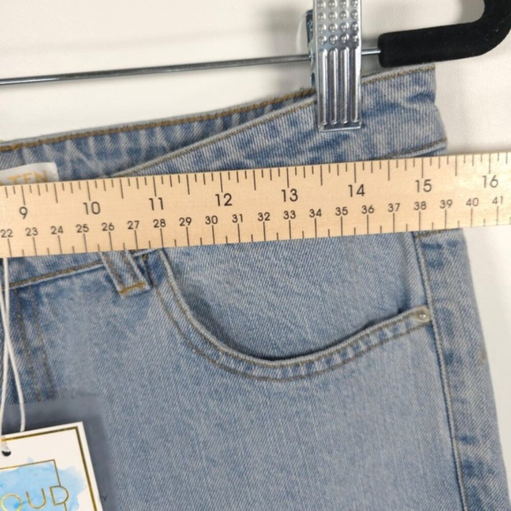 NWT CLOUD TEN Hi Rise Distressed Ripped at Knees Jeans Style CP2398 Size M - Picture 5 of 14